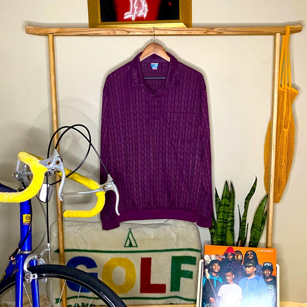 Vintage Purple Slightly Transparent Top